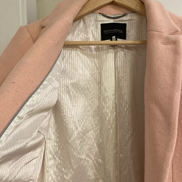 Banana Republic pink Italian wool overcoat - Picture 4 of 4